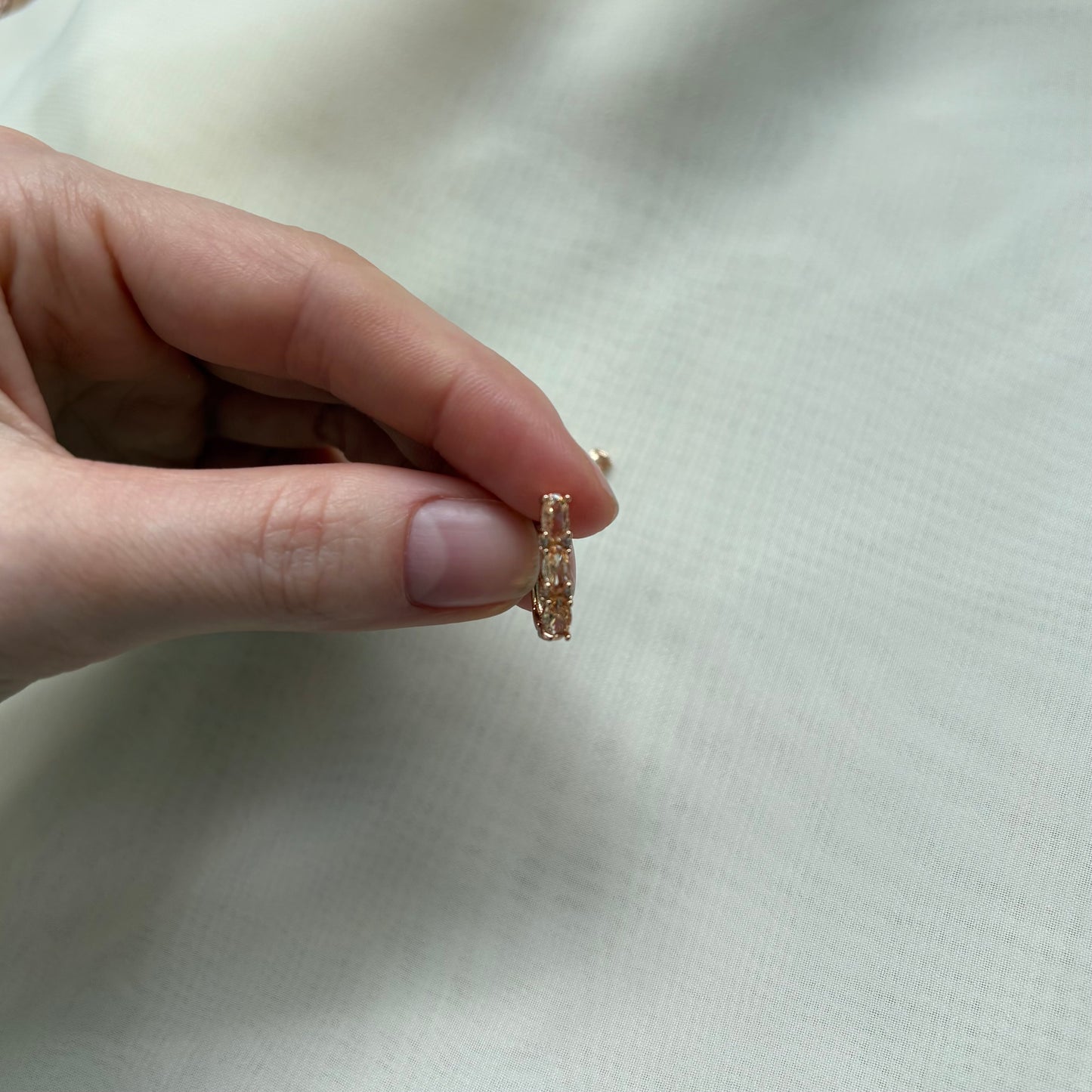 Diamond Long Hoops