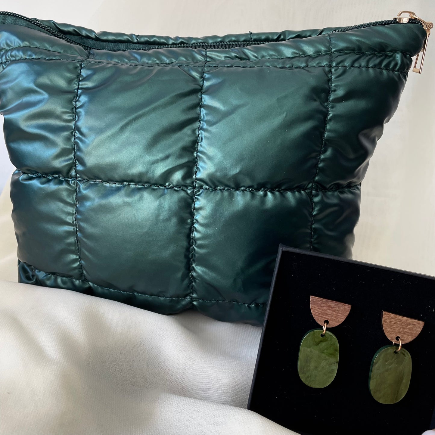 Cushion Pouch Emerald Green