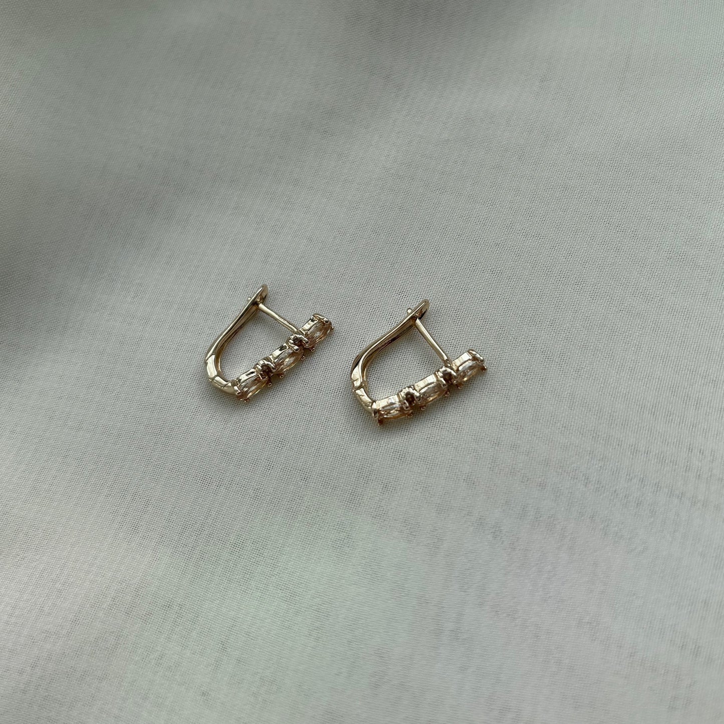 Diamond Long Hoops