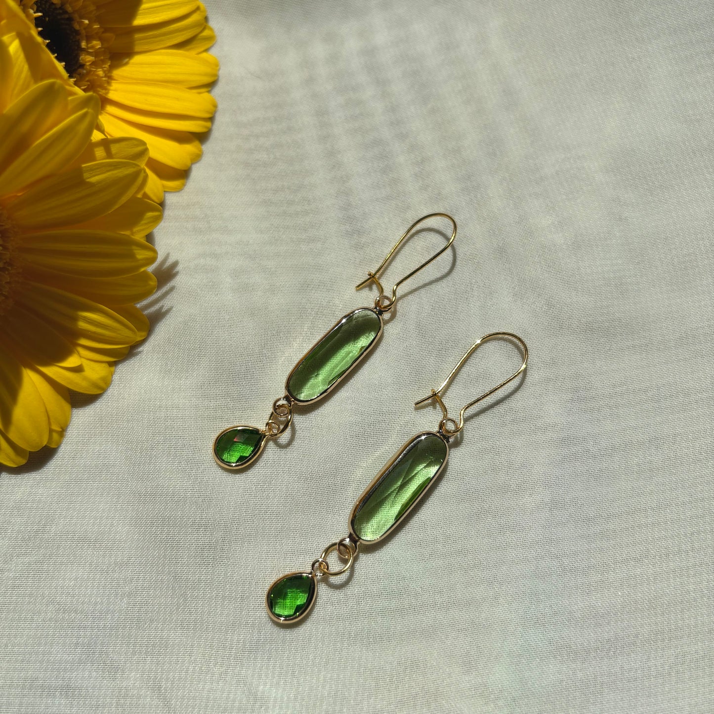 Glass Green Pearls