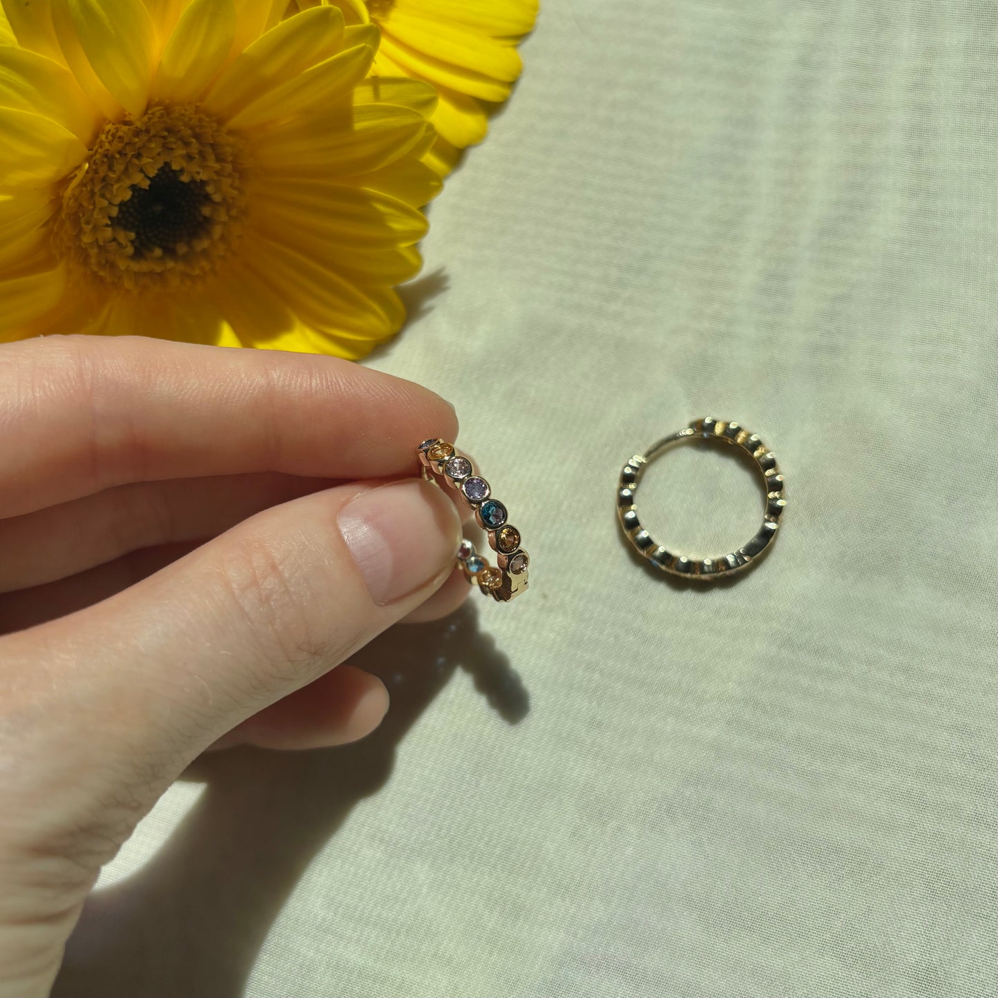 Bubbly Medium Hoops