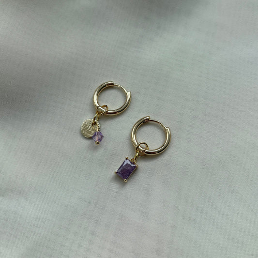 Purple Asymmetric Hoops