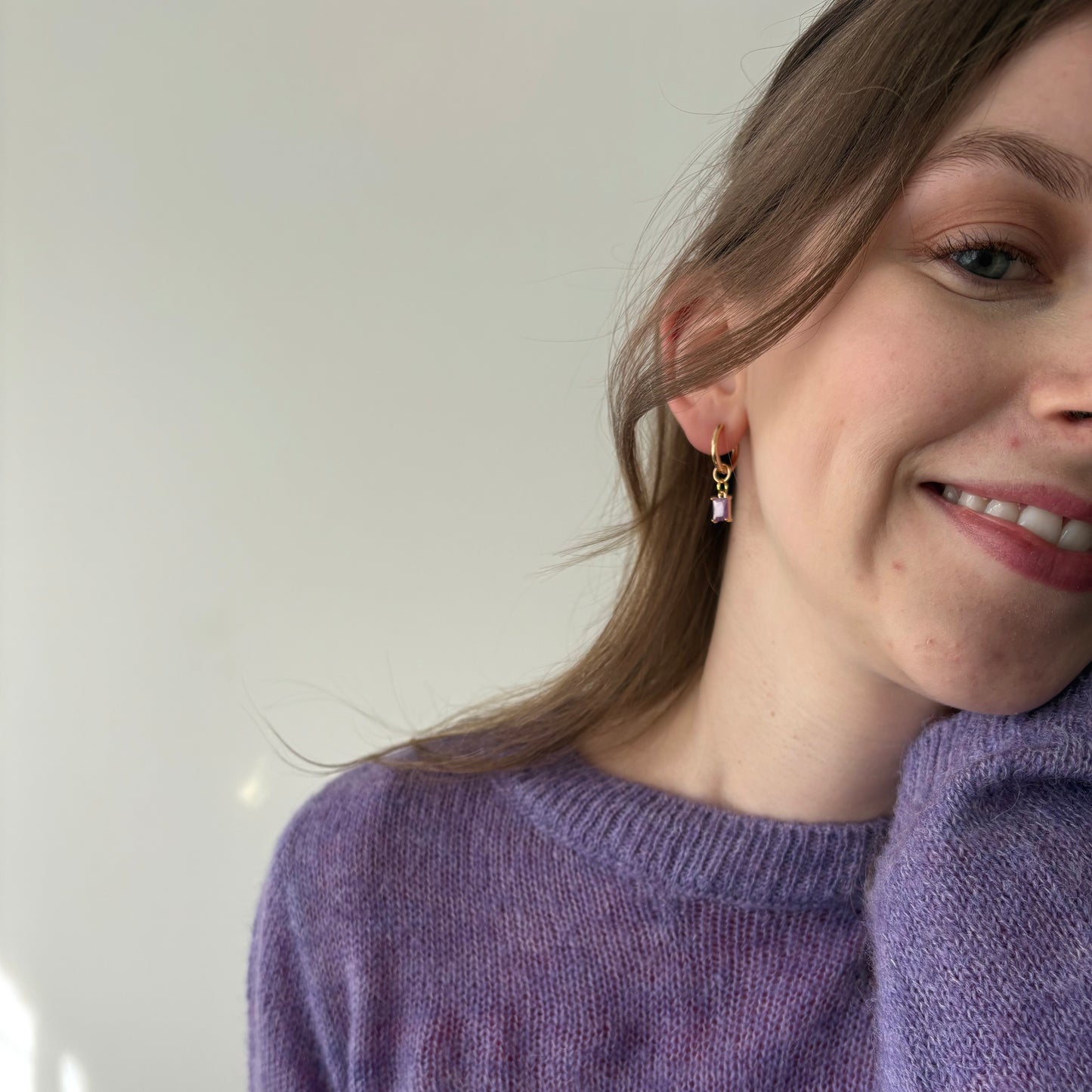 Purple Asymmetric Hoops